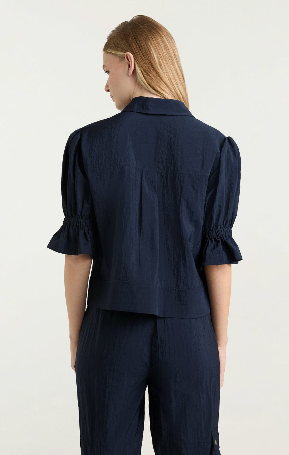 Women Holly Parachute Jacket Navy
