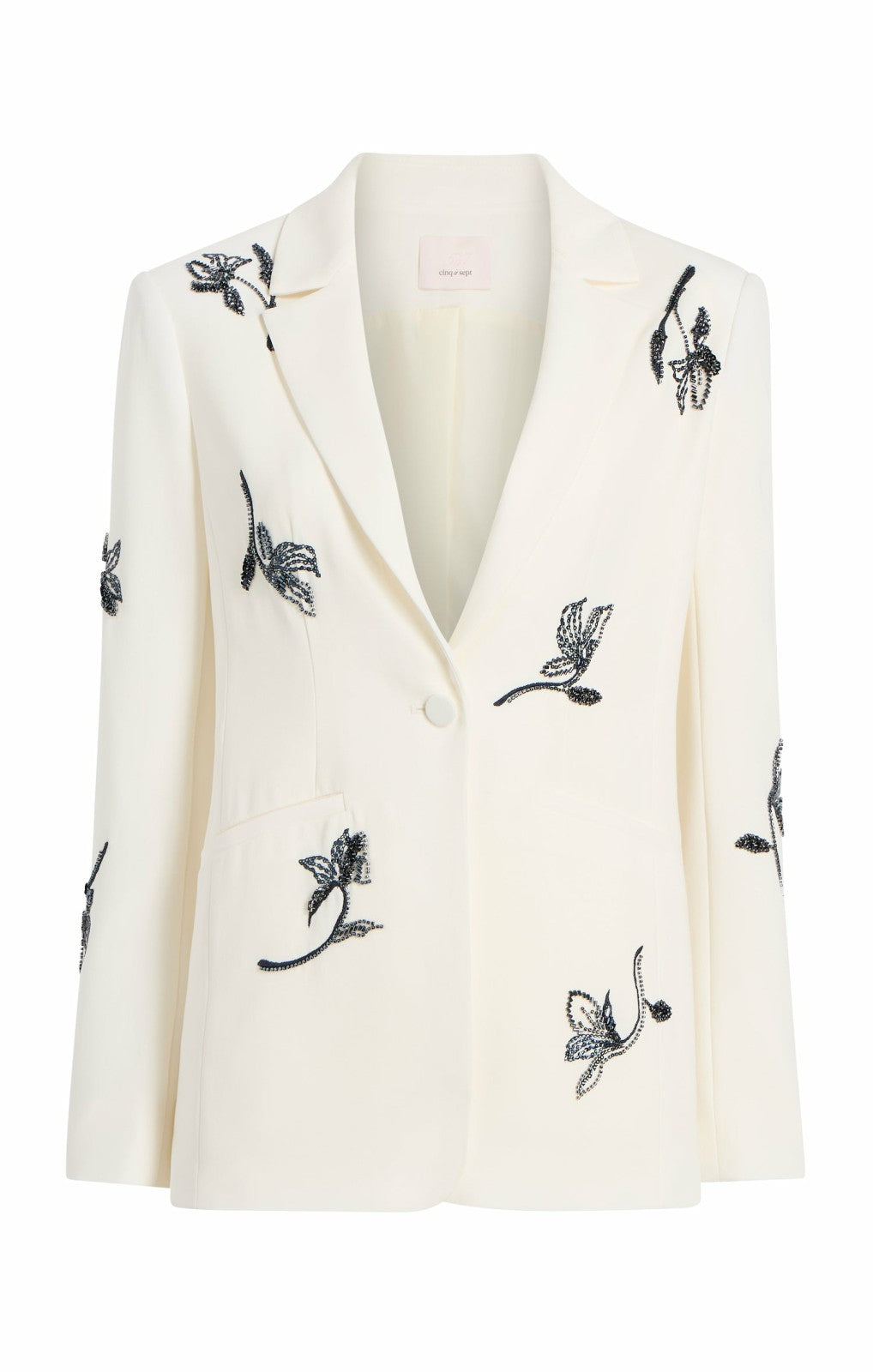 Women Falling Lilies Karlie Blazer Ivory/Navy