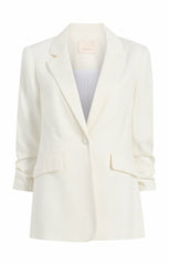 Women Linen Suiting Kylie Blazer Ivory