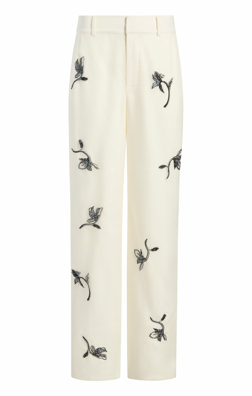 Women Falling Lilies Zinon Pant Ivory/Navy