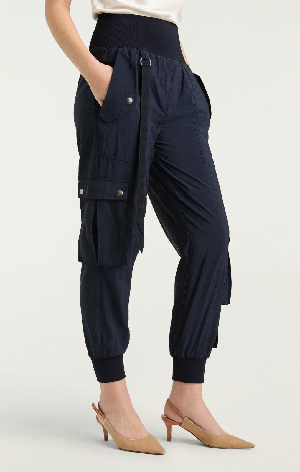 Women Harmony Parachute Pant Navy