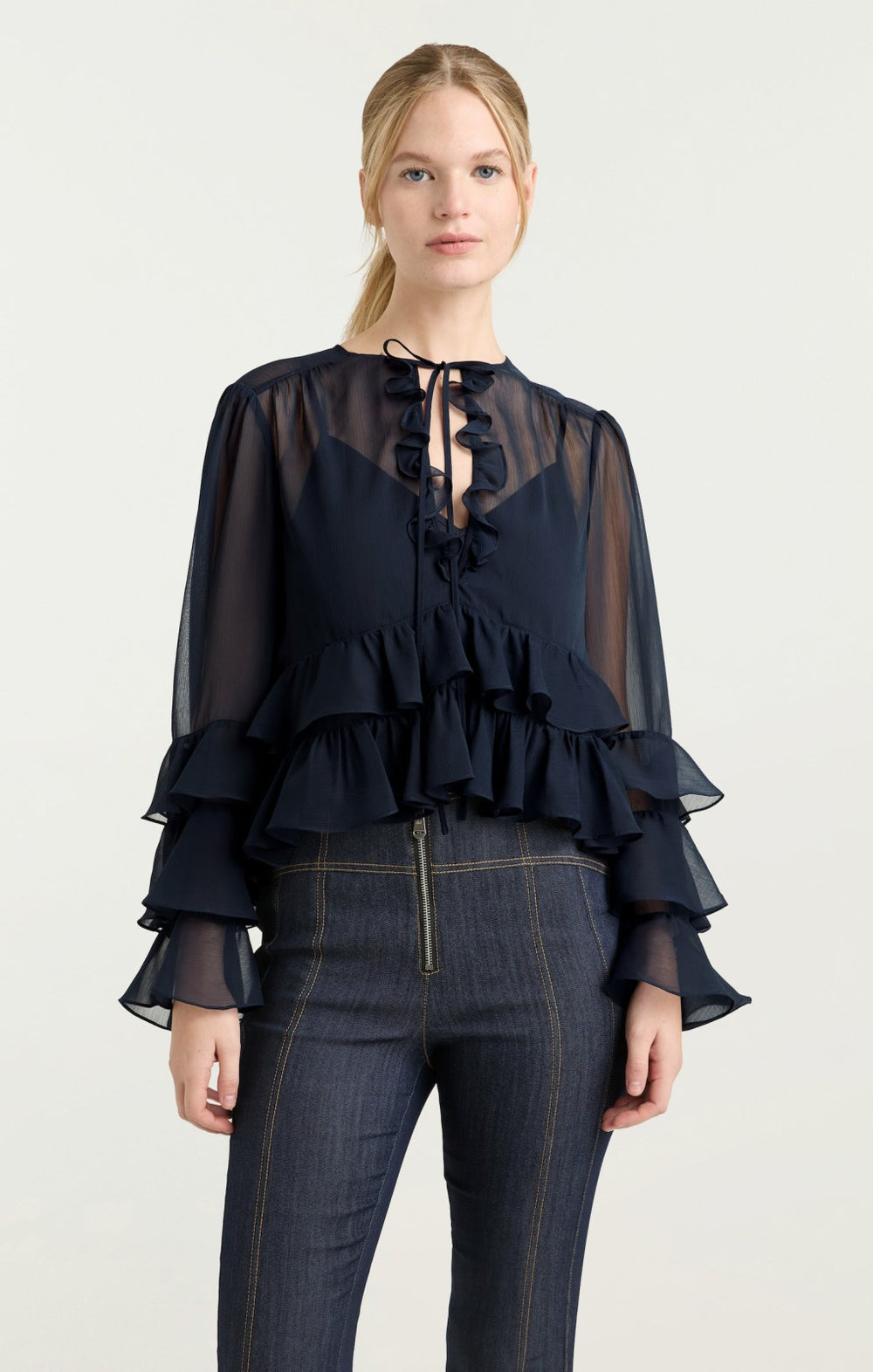 Women Steffina Top Navy