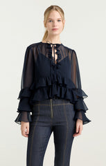 Women Steffina Top Navy
