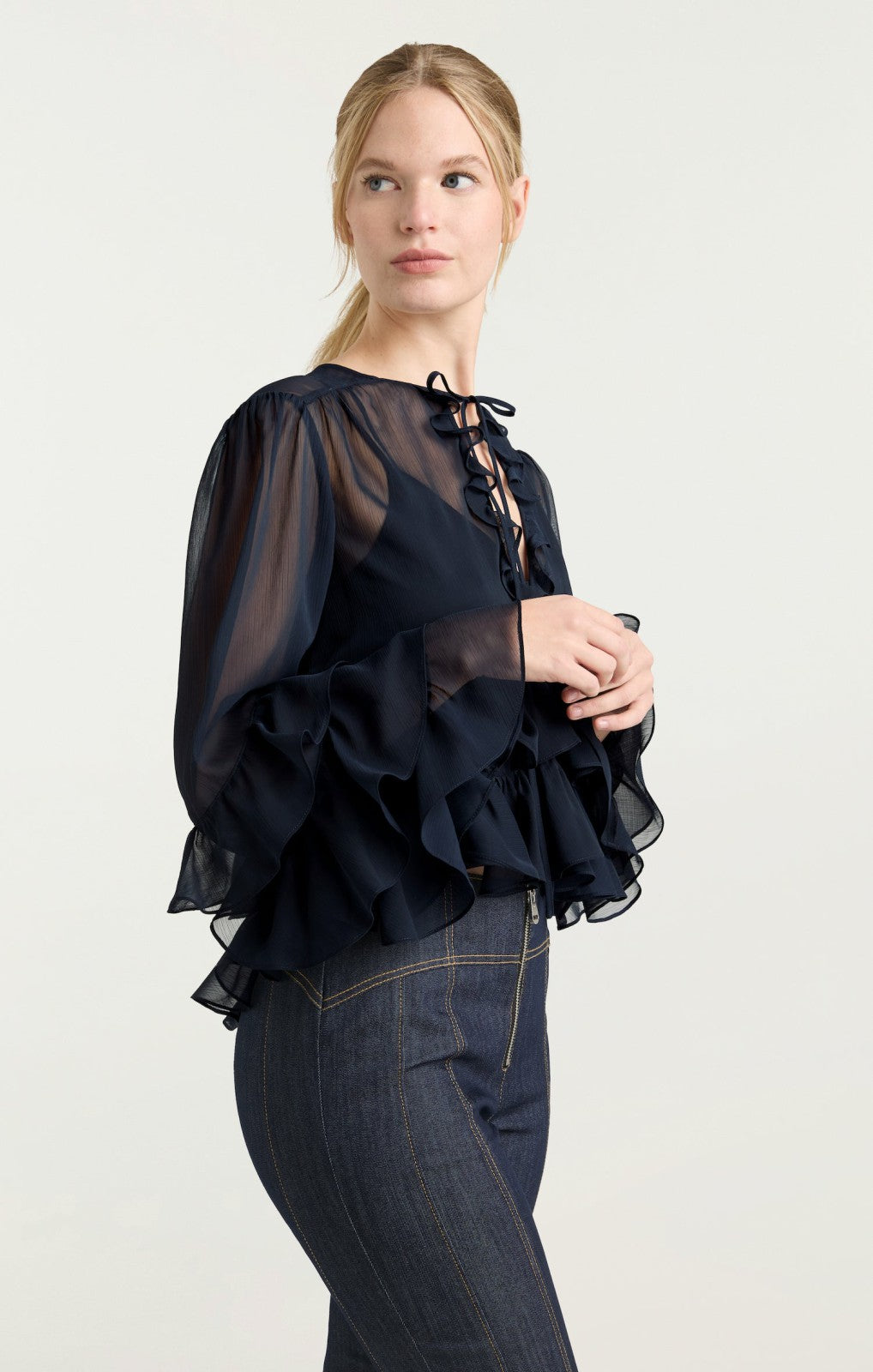 Women Steffina Top Navy