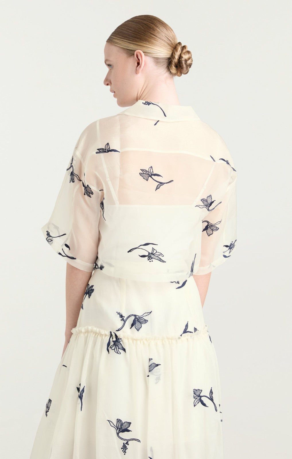 Women Heligan Top Ivory/Navy