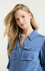 Women Holly Jacket Blue Corn