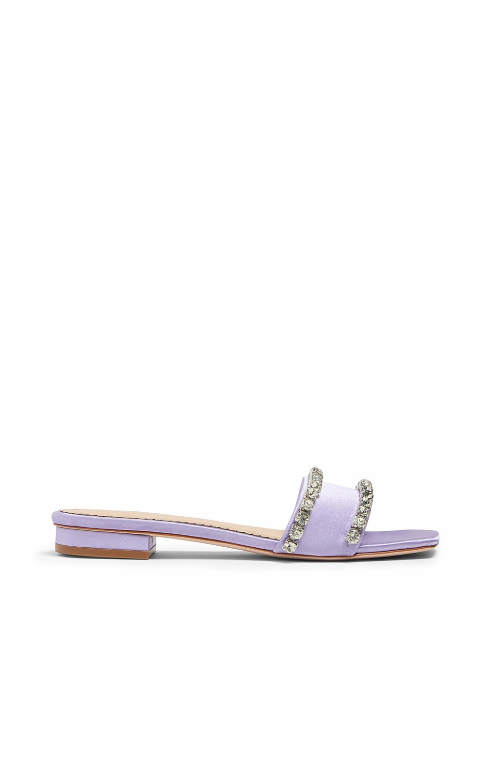 Women Catherine Crystal Slide Honey Lavender/Clear