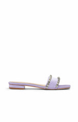 Women Catherine Crystal Slide Honey Lavender/Clear