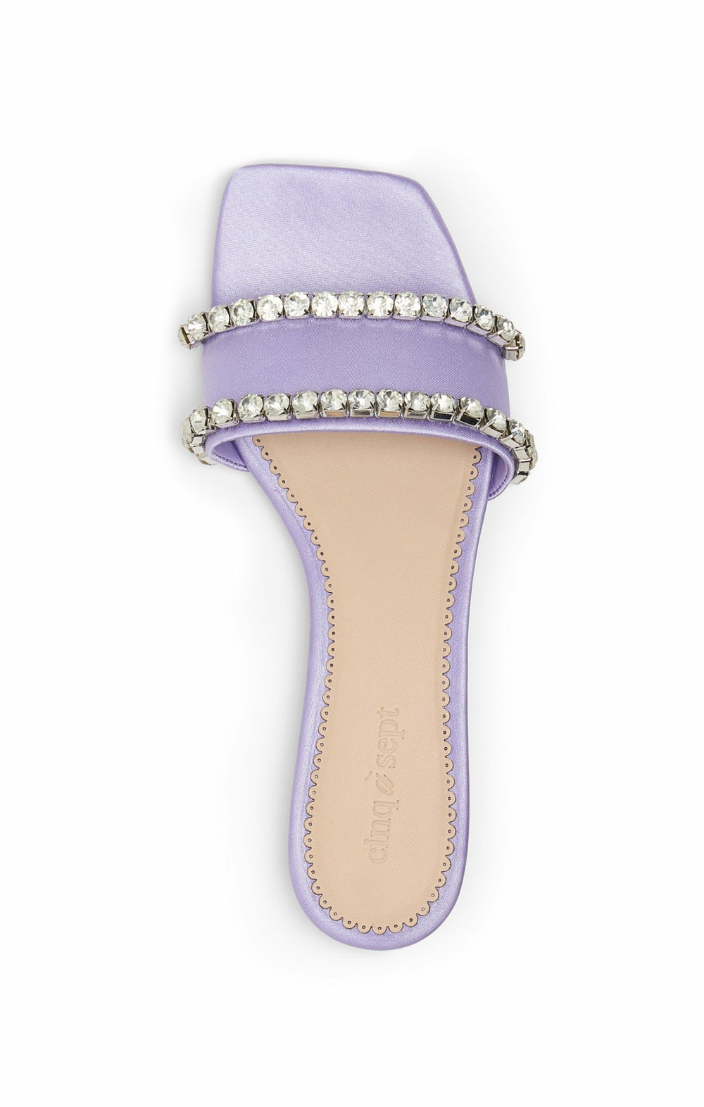 Women Catherine Crystal Slide Honey Lavender/Clear