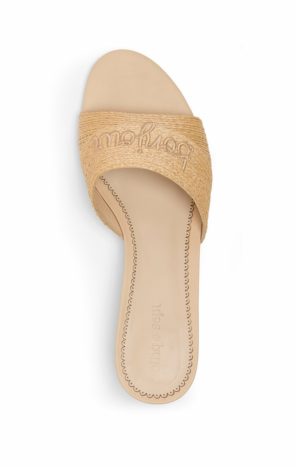 Women Dani Slide Natural Raffia