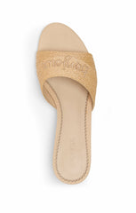 Women Dani Slide Natural Raffia