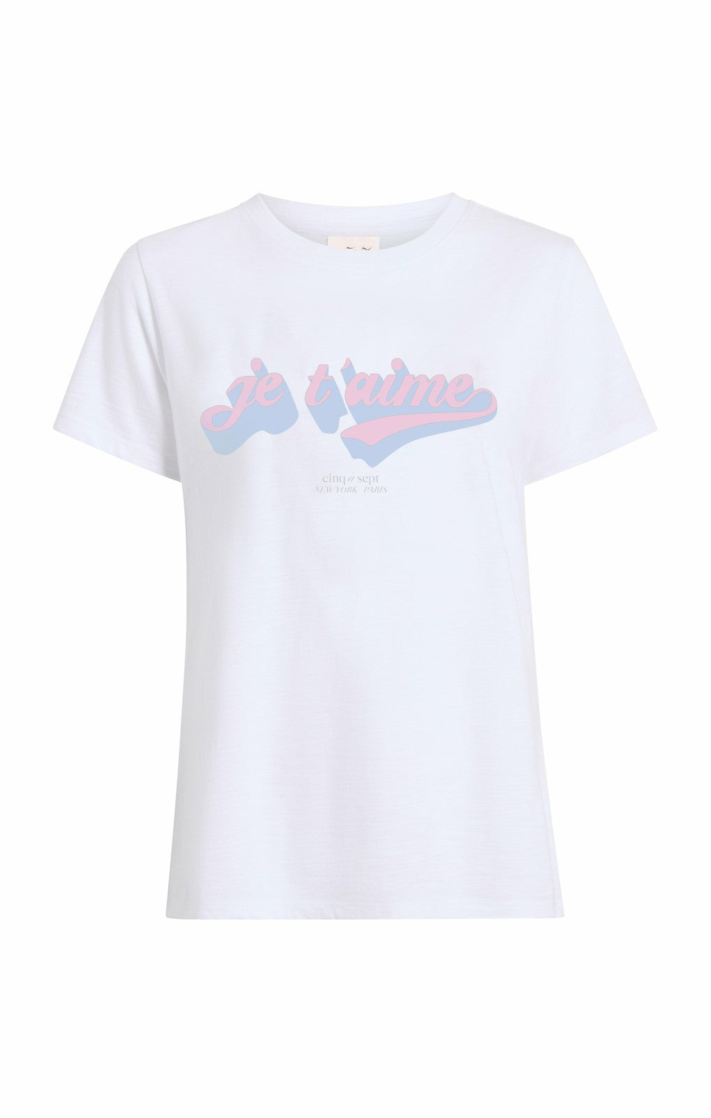 Women Je T'aime Logo Shrunken Tee White/Multi