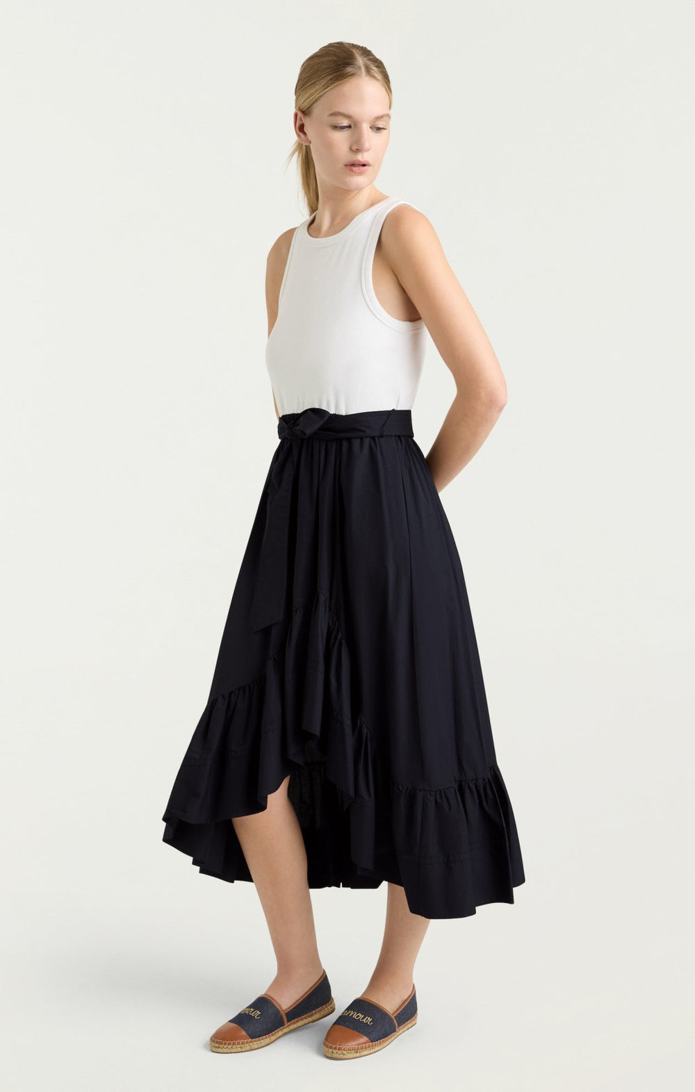 Women Zayla Dress White/Navy