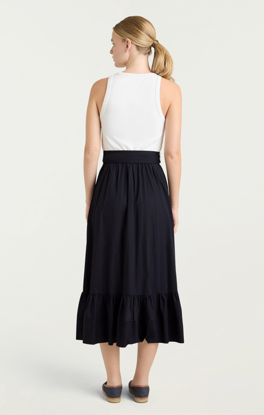 Women Zayla Dress White/Navy