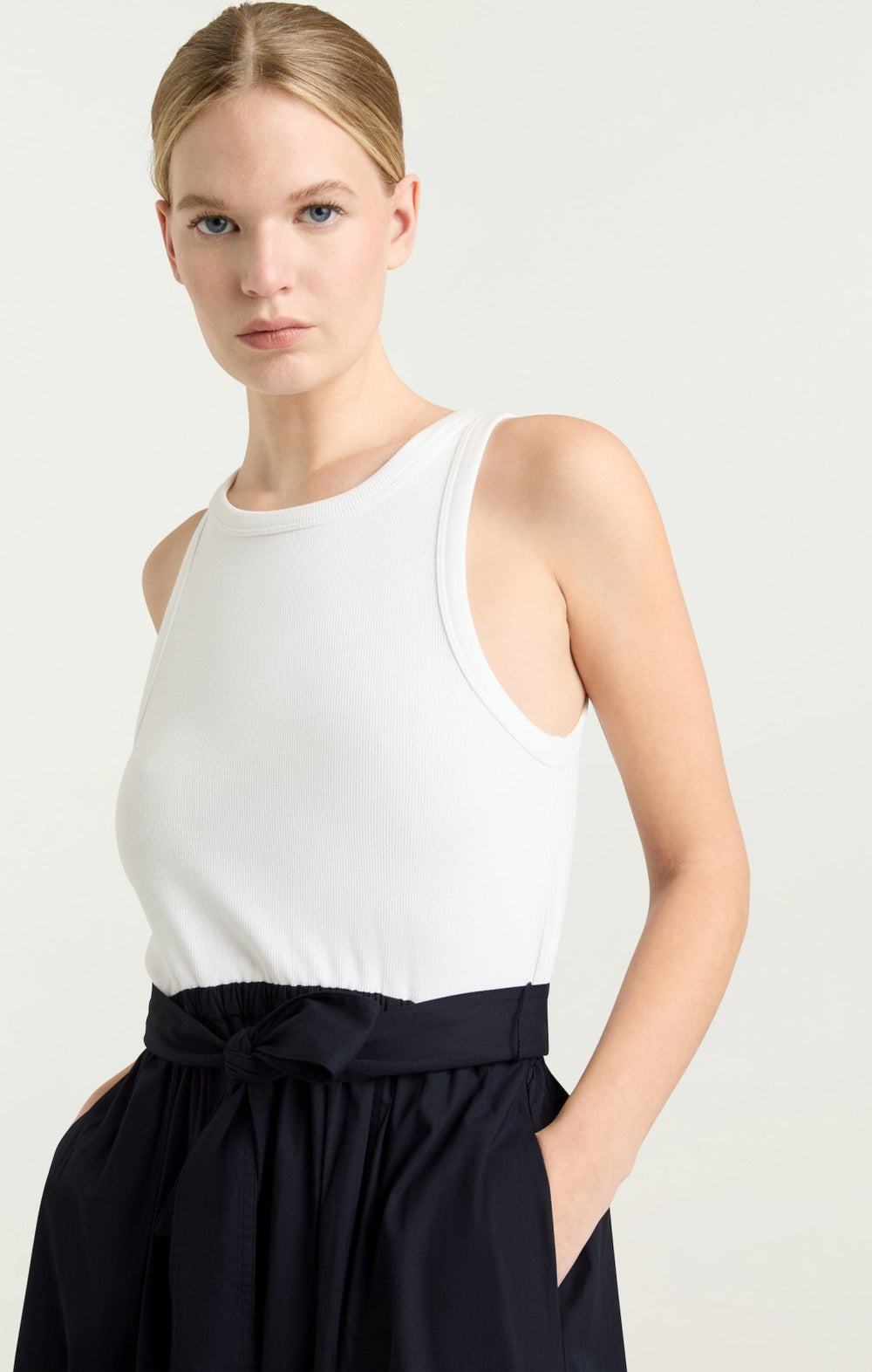 Women Zayla Dress White/Navy