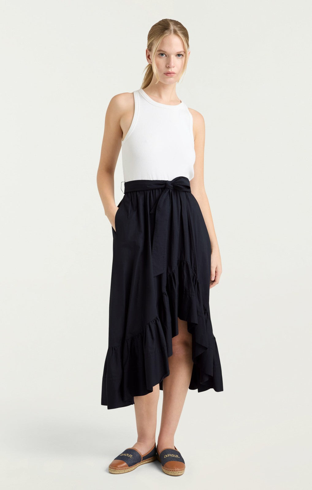 Women Zayla Dress White/Navy