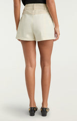 Women Braided Tweed Gaelle Shorts Whisper White/Gardenia