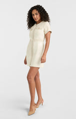 Women Braided Tweed Layla Dress Whisper White/Gardenia