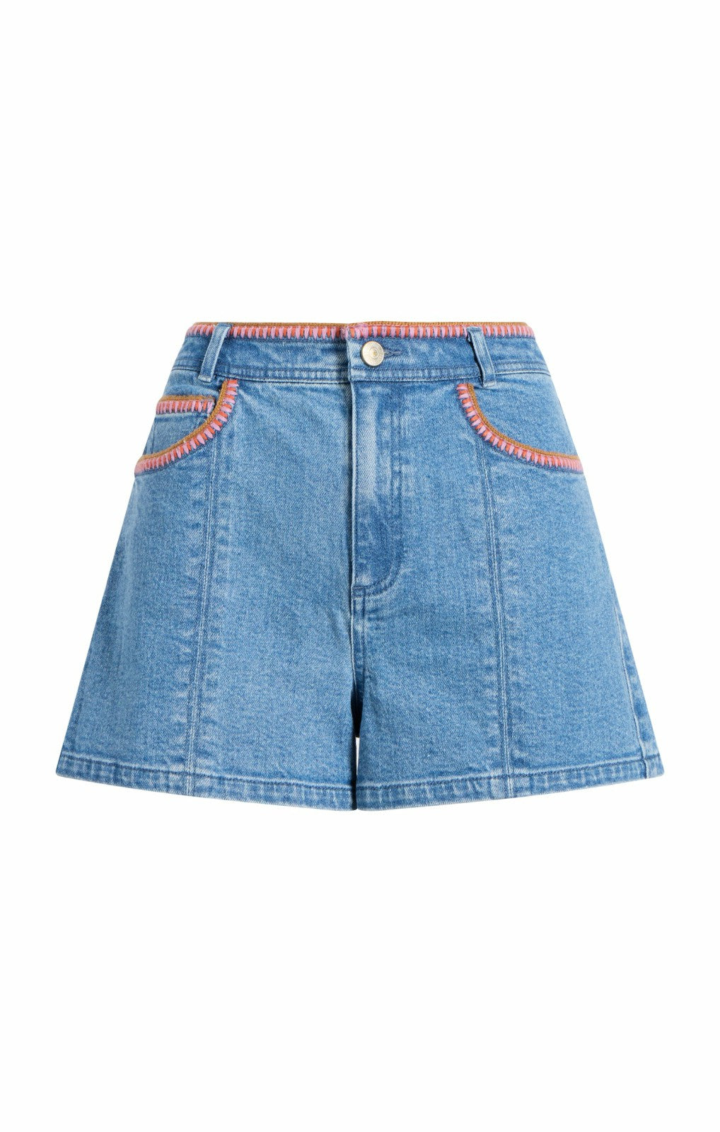 Women Crochet Ceil Short Blue Haze/Carnation