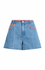 Women Crochet Ceil Short Blue Haze/Carnation