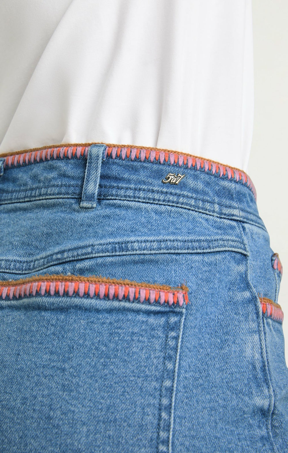Women Crochet Ceil Short Blue Haze/Carnation