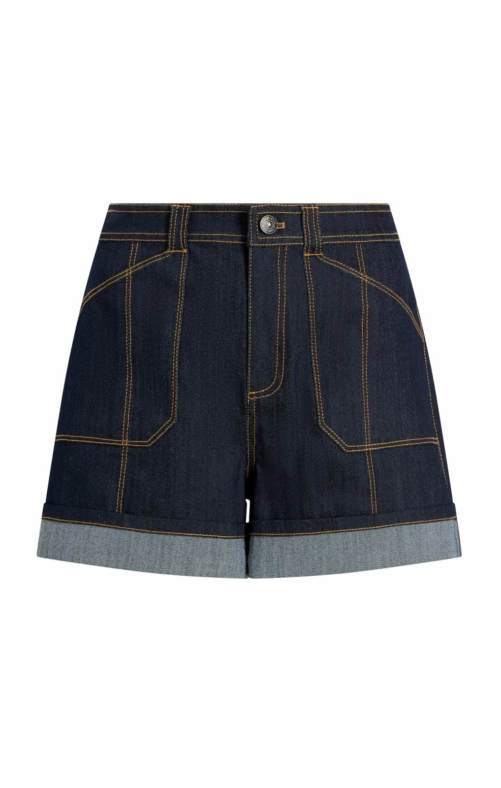 Women Cuffed Benji Short Indigo