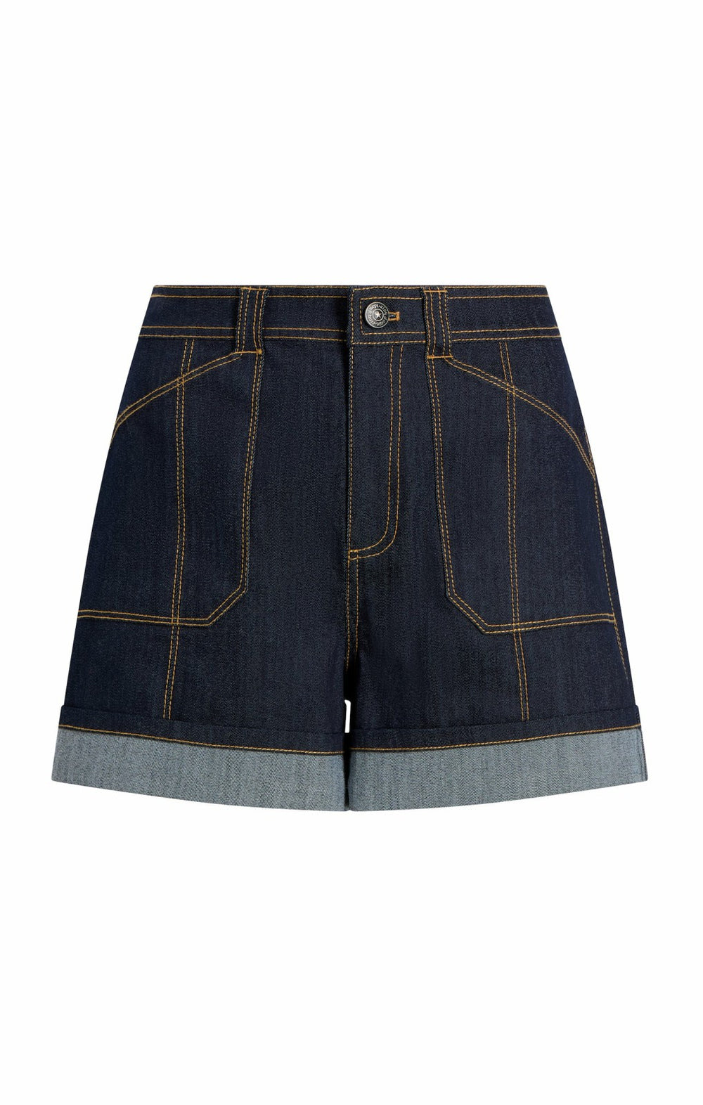 Women Cuffed Benji Short Indigo