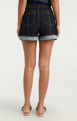 Women Cuffed Benji Short Indigo