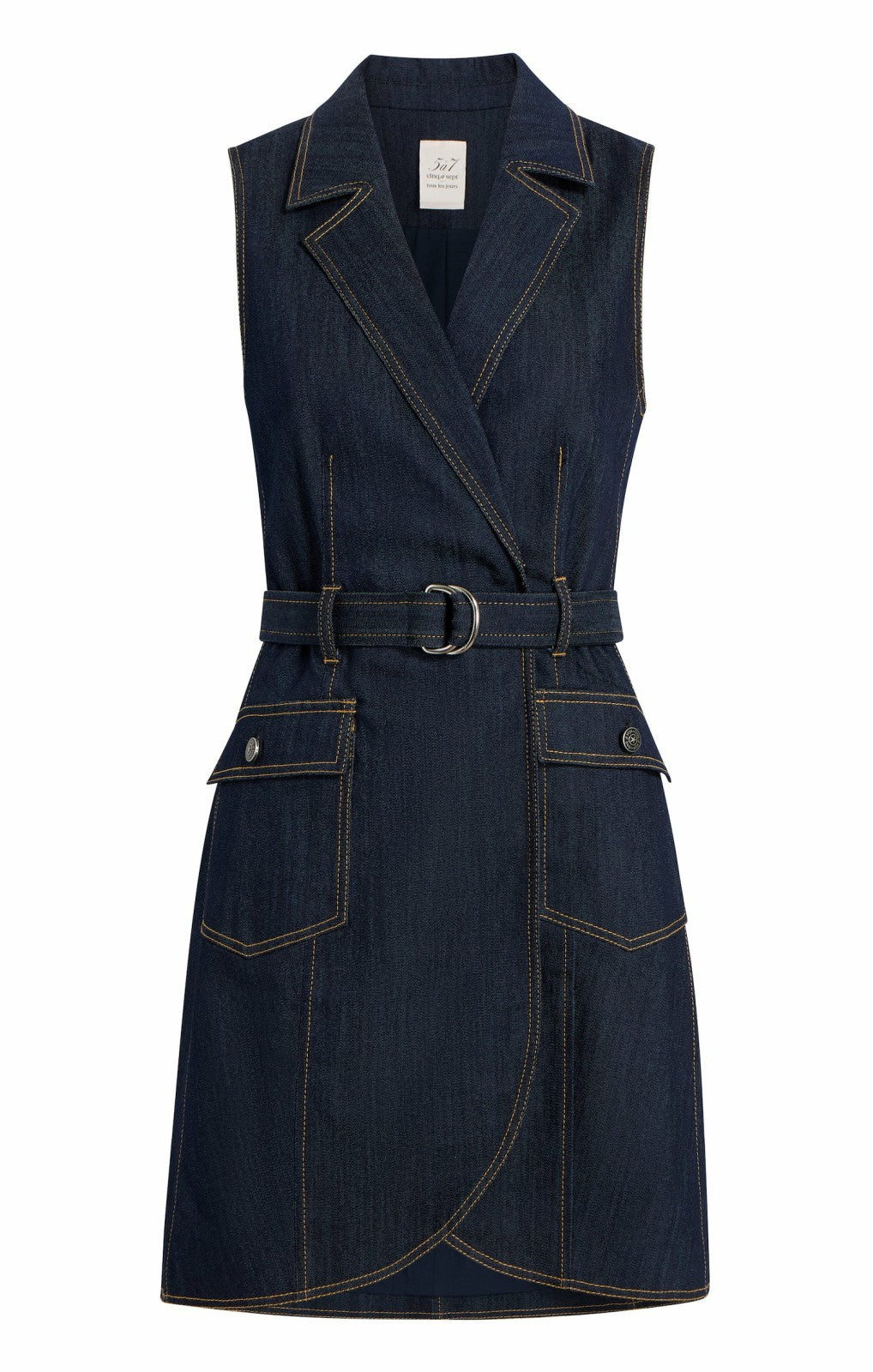 Women Sleeveless Jenessa Dress Indigo