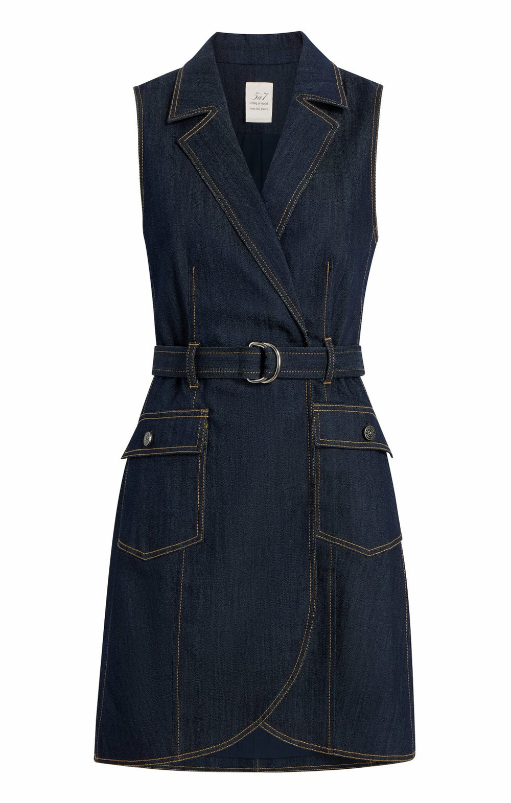 Women Sleeveless Jenessa Dress Indigo