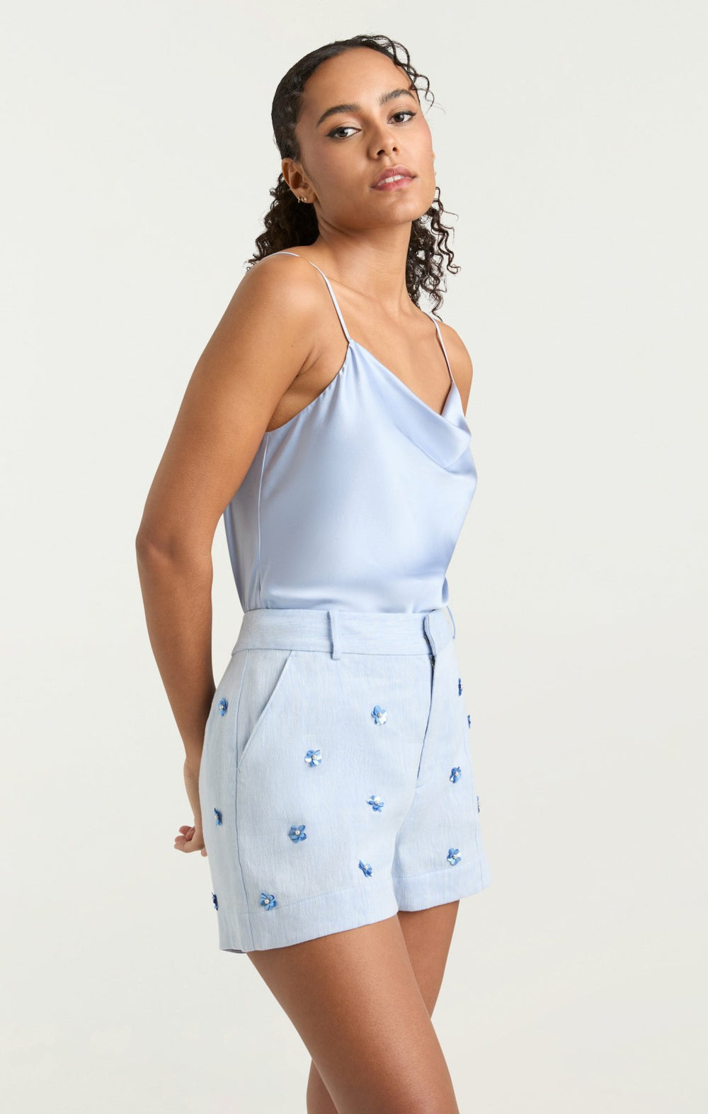 Women Marta Cami Blue Hydrangea