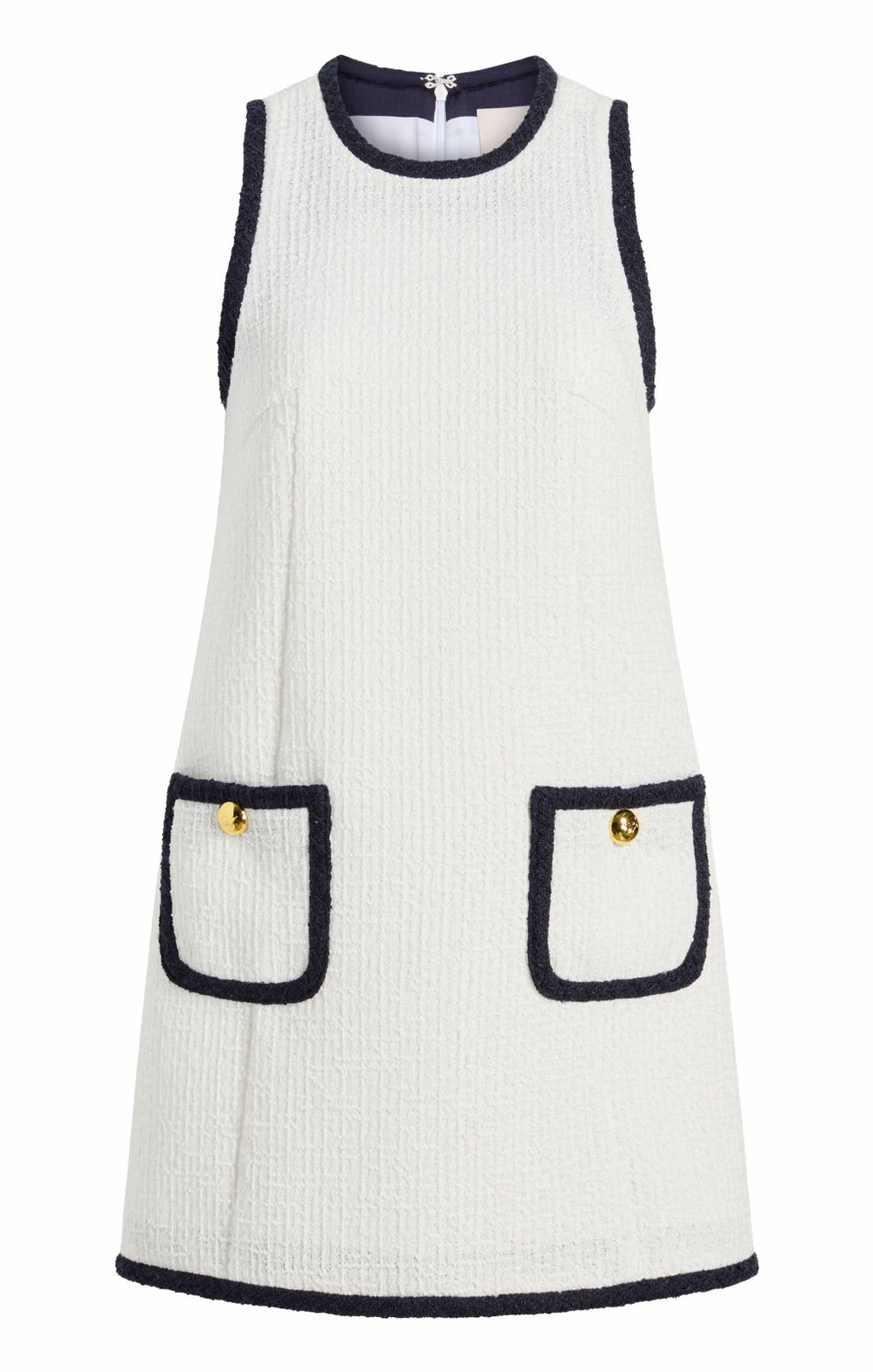 Women Contrast Auden Dress White/Navy