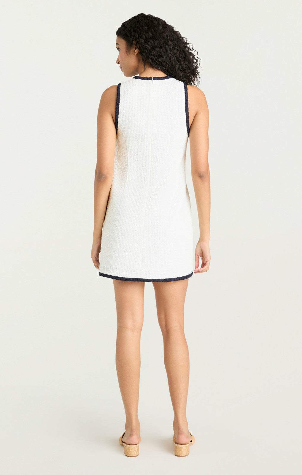 Women Contrast Auden Dress White/Navy
