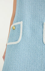 Women Contrast Auden Dress Whispering Sky /White