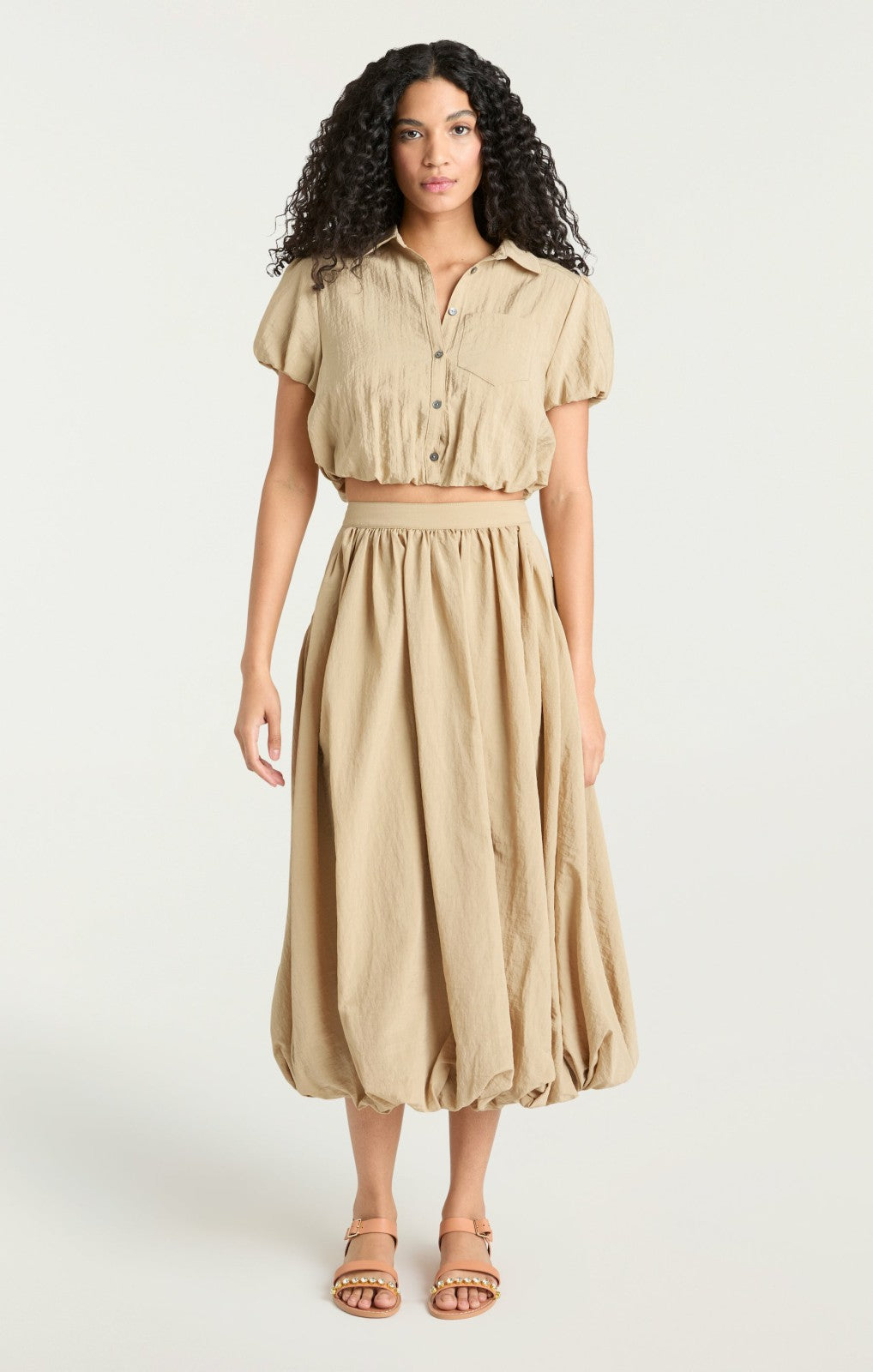 Women Allinae Top Khaki