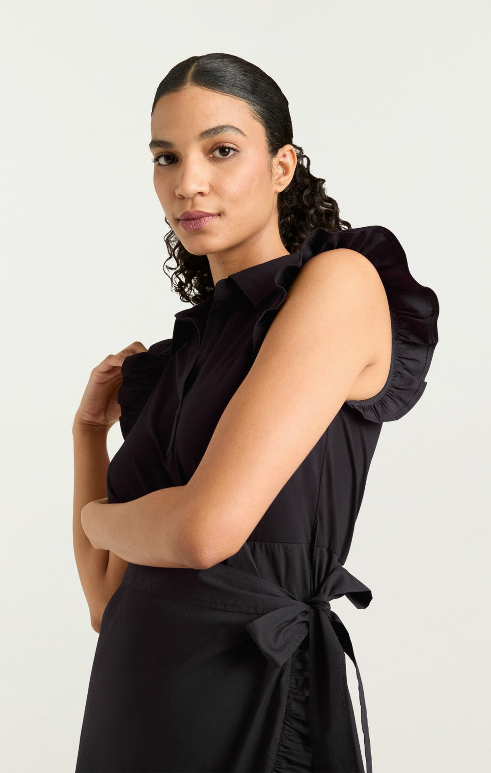 Women Collar Mahlia Dress Black