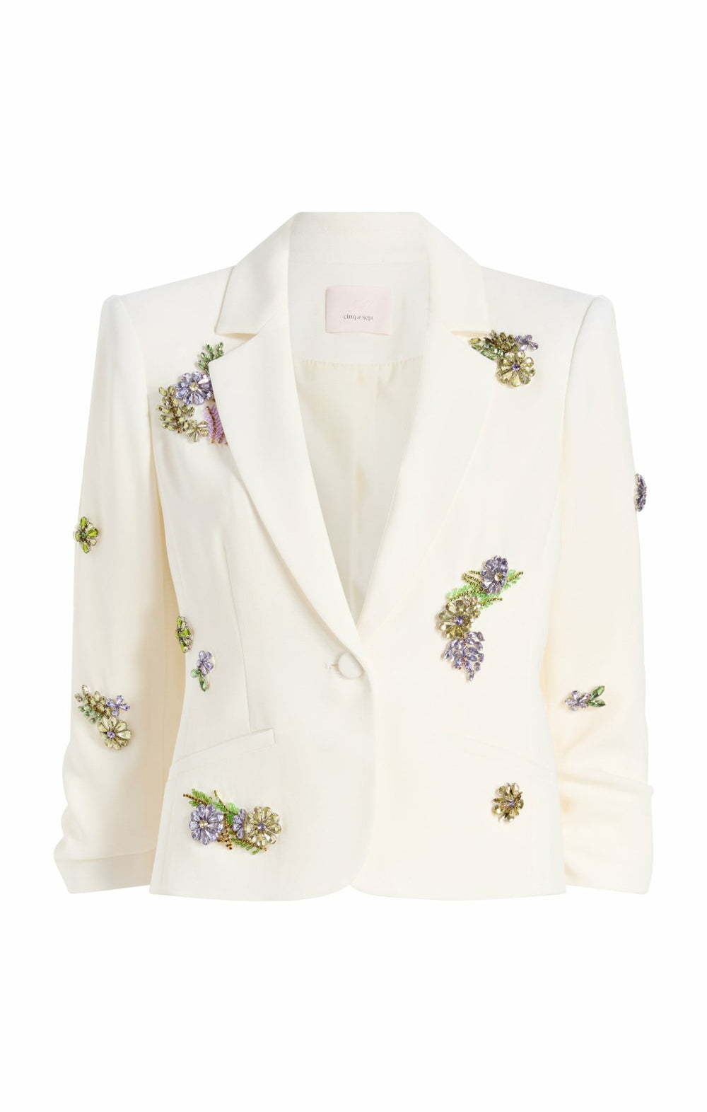 Women Crystal Ivy Le Petit Khloe Blazer Ivory/Yolk Multi