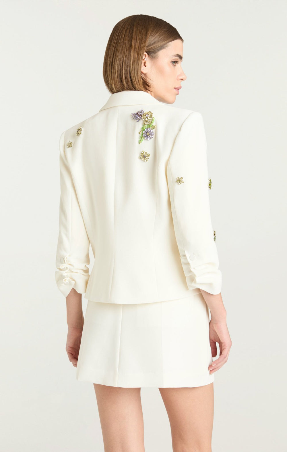 Women Crystal Ivy Le Petit Khloe Blazer Ivory/Yolk Multi