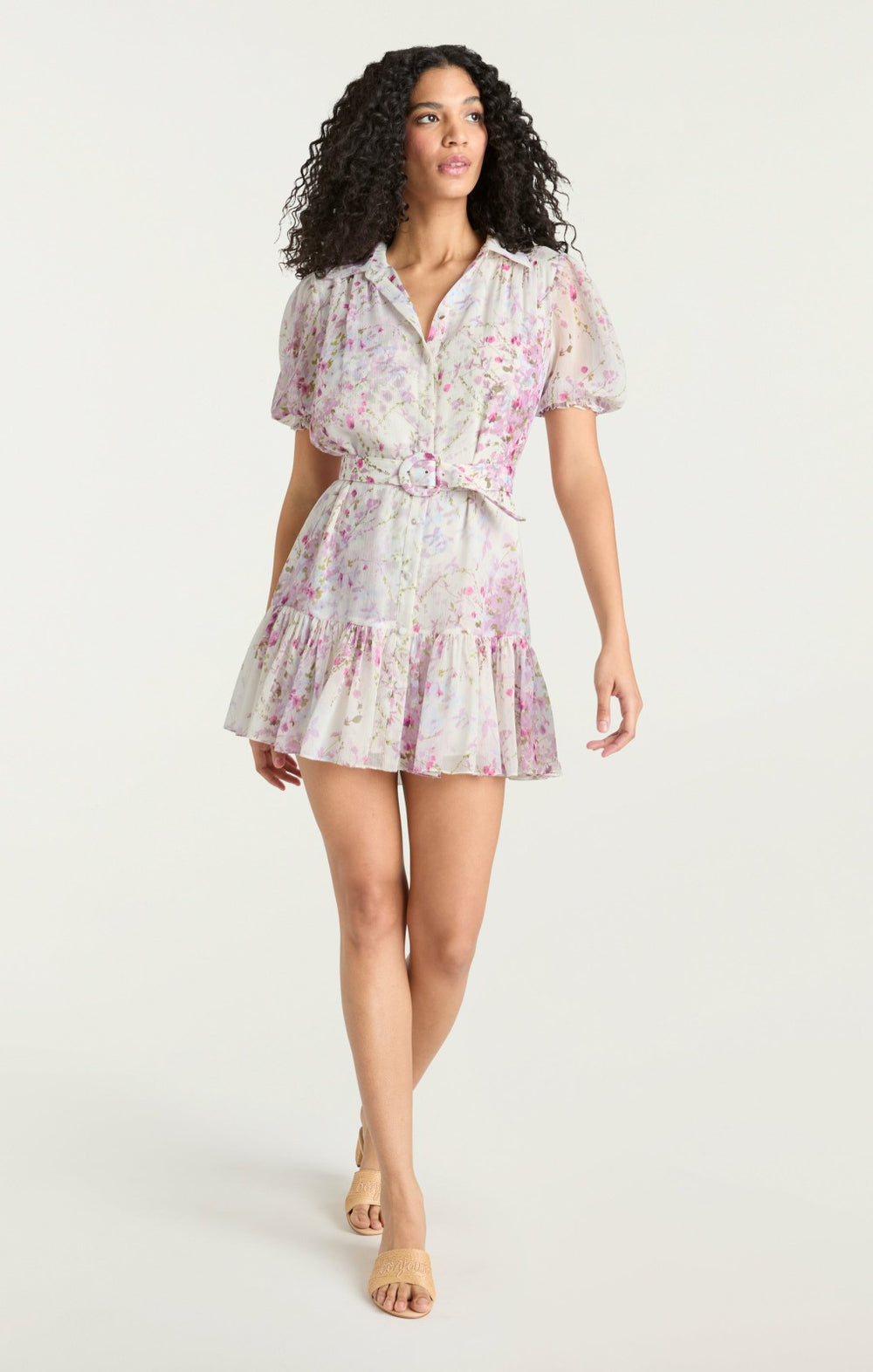Women Midsummer Bloom Halbini Dress Ivory Multi