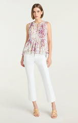 Women Midsummer Bloom Messina Top Ivory Multi