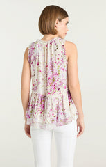 Women Midsummer Bloom Messina Top Ivory Multi
