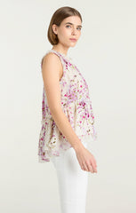 Women Midsummer Bloom Messina Top Ivory Multi