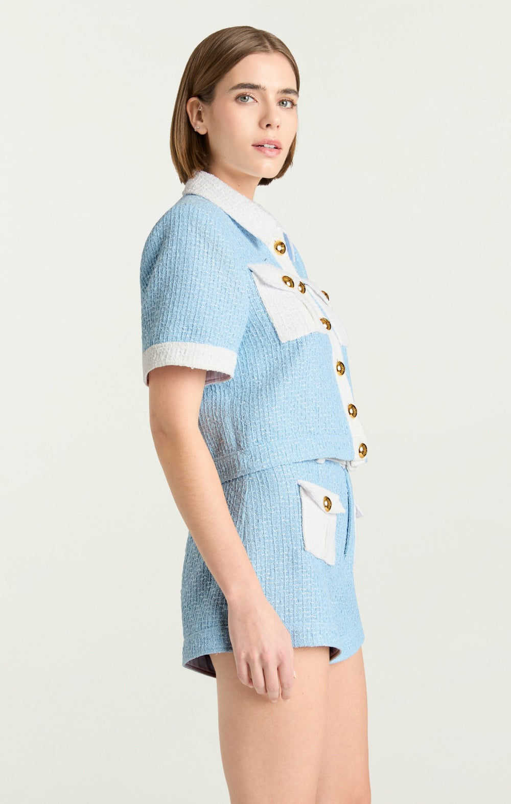 Women Nissy Jacket Whispering Sky /White