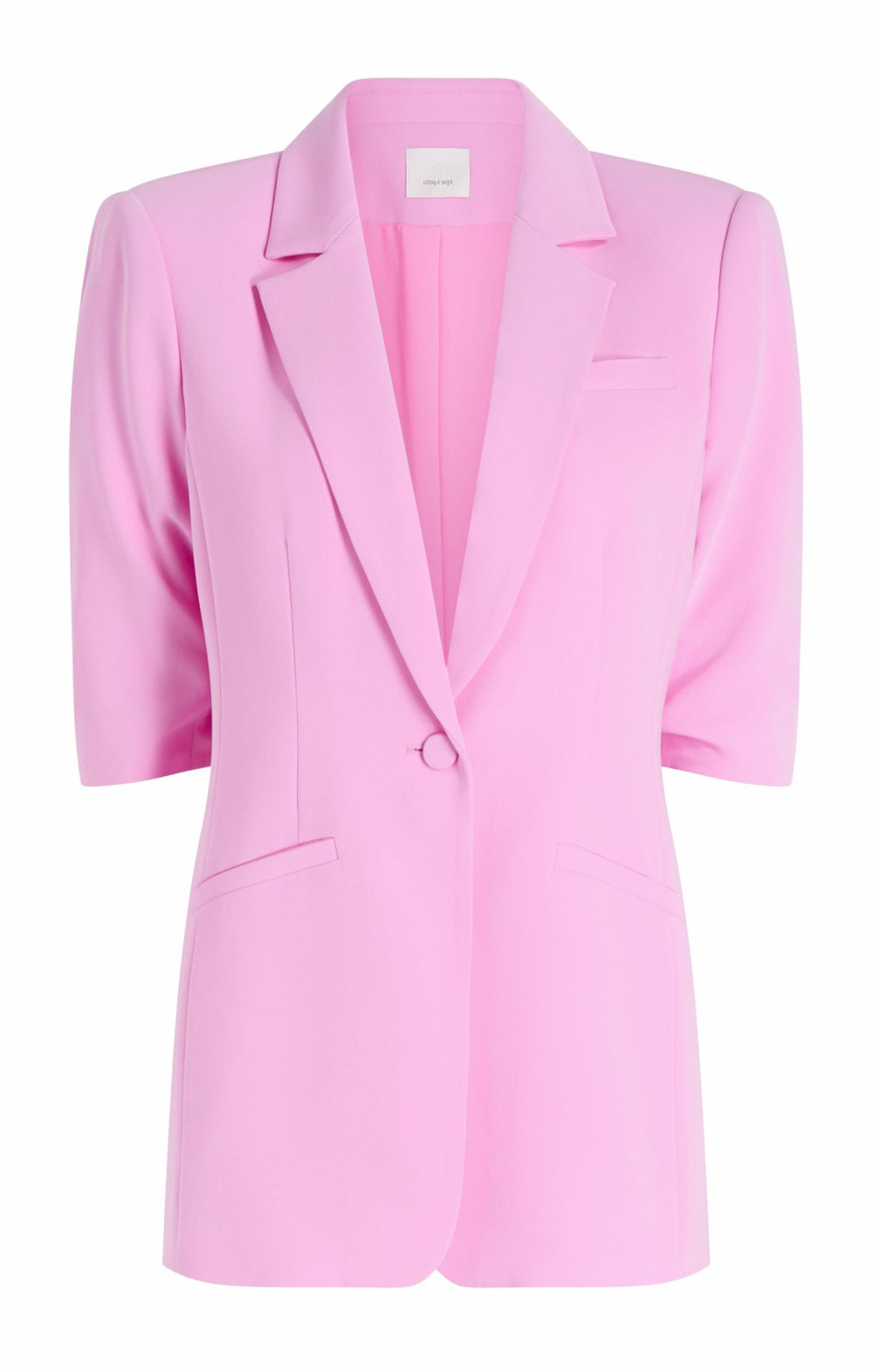 Women Short Sleeve Khloe Blazer Magenta Mist