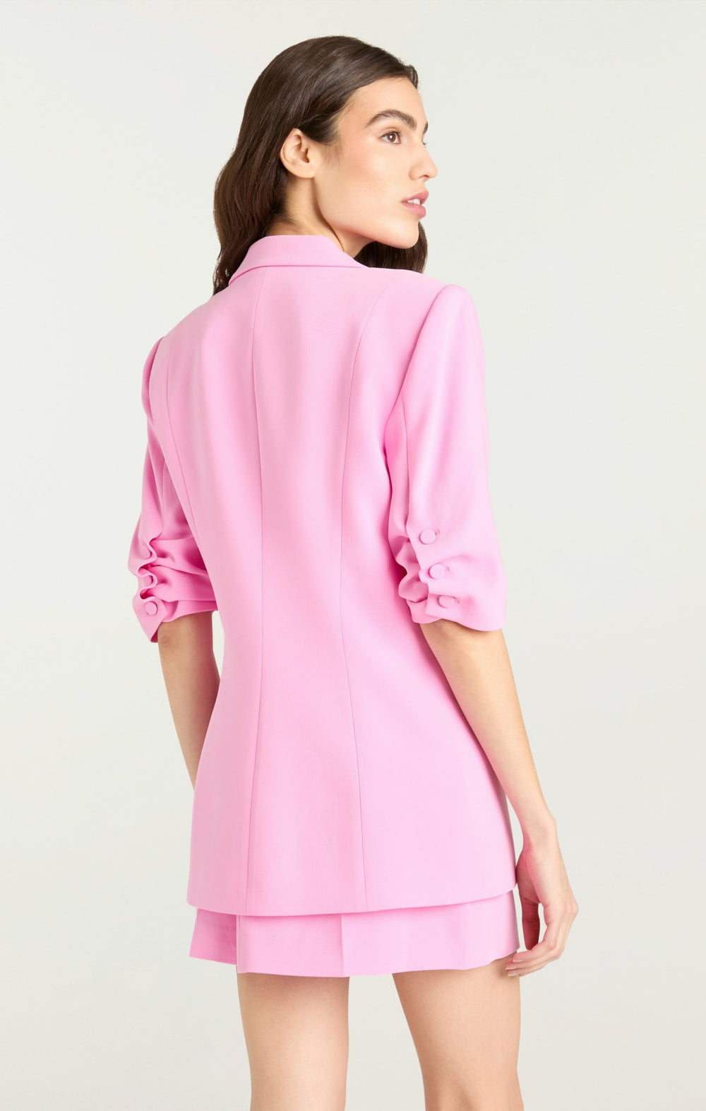 Women Short Sleeve Khloe Blazer Magenta Mist