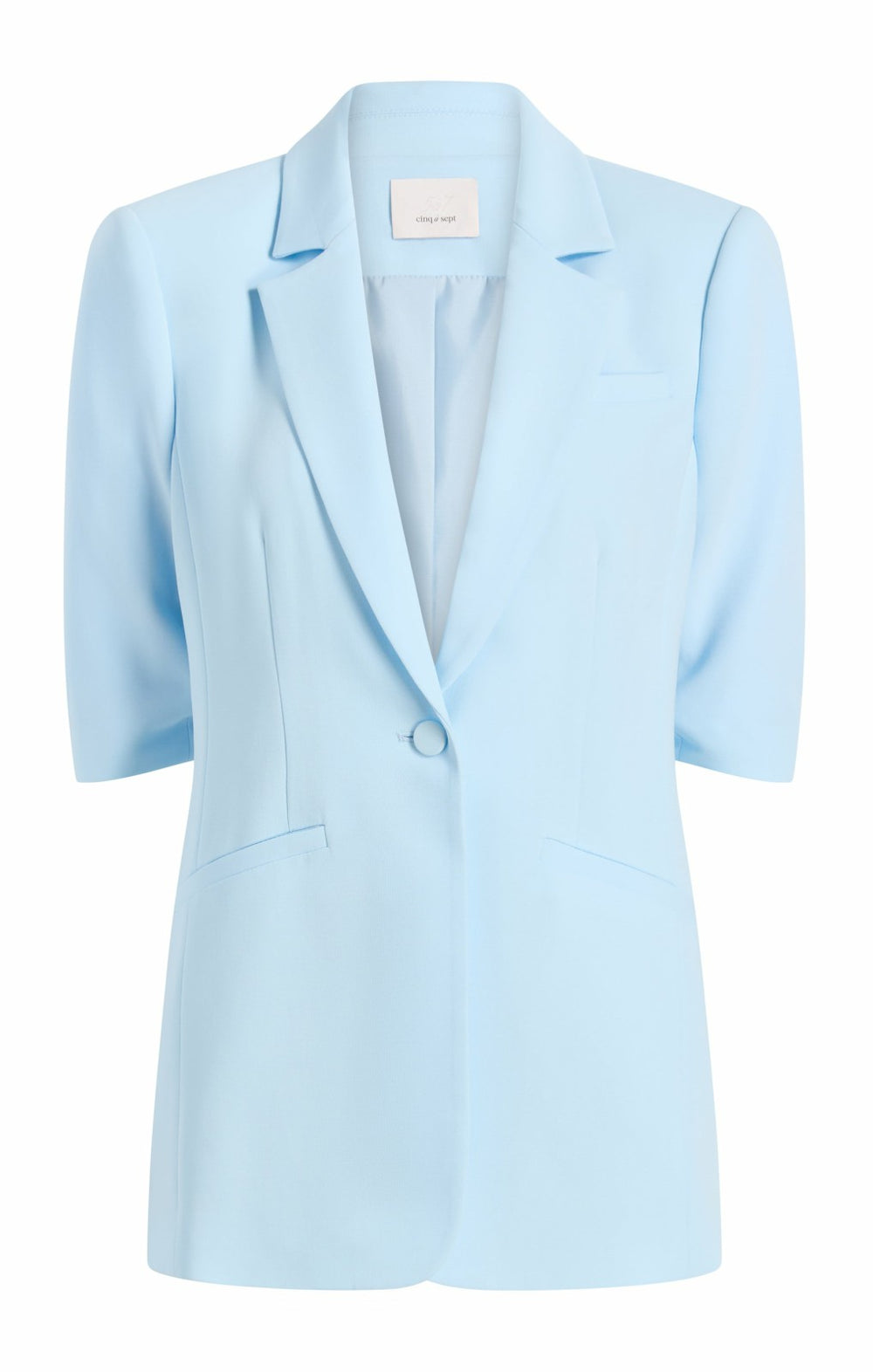 Women Short Sleeve Khloe Blazer Whispering Sky Multi