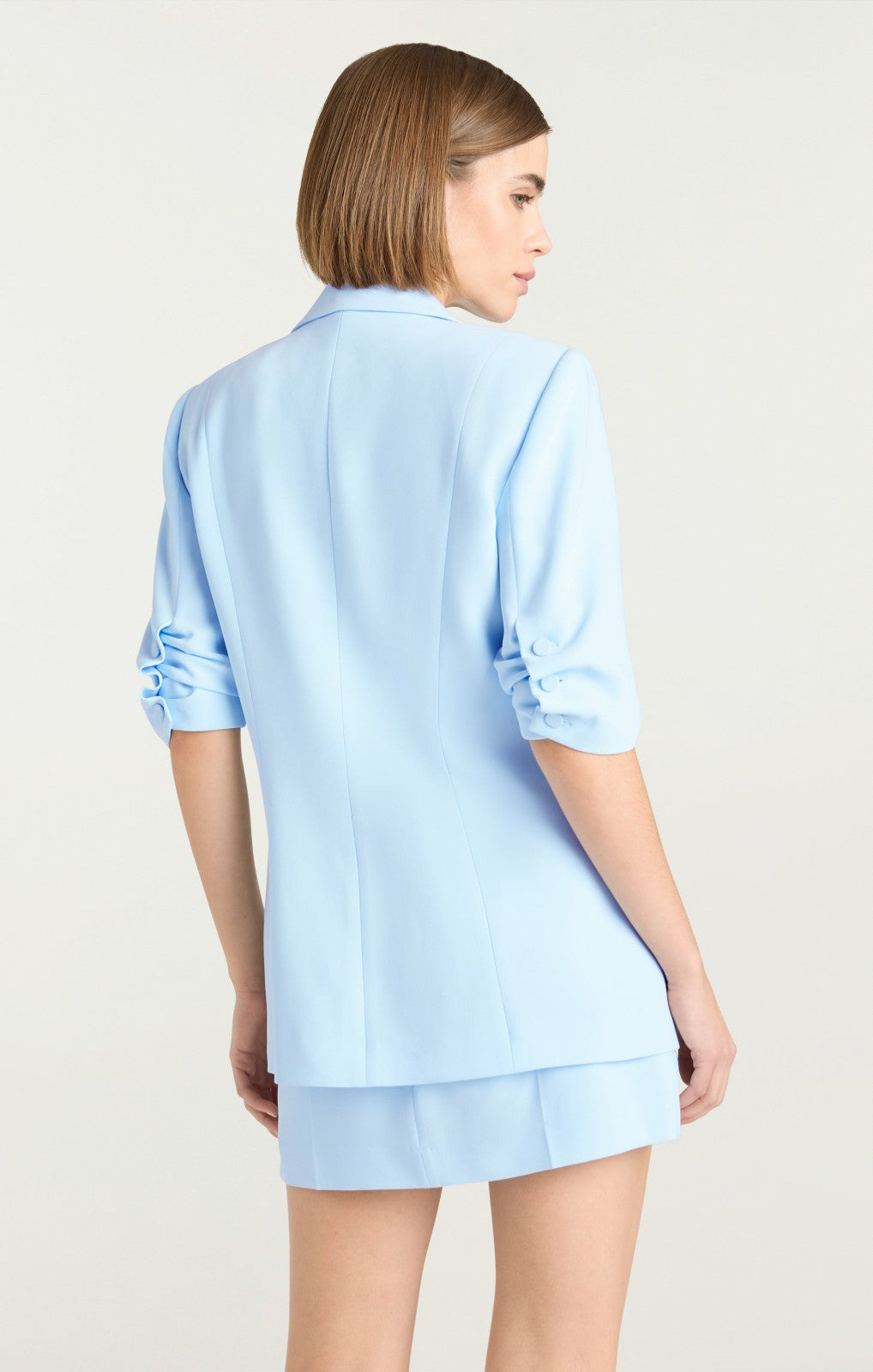 Women Short Sleeve Khloe Blazer Whispering Sky Multi
