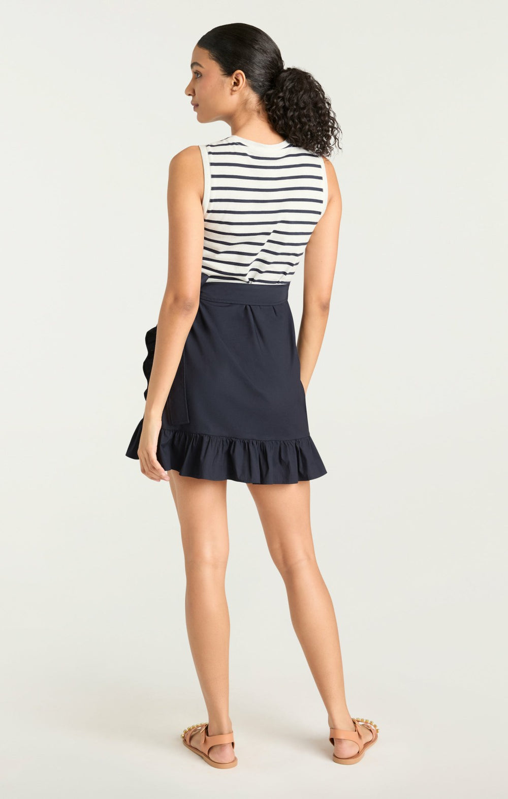 Women Stripe Mahlia Dress Navy/Navy