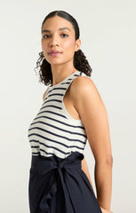 Women Stripe Mahlia Dress Navy/Navy