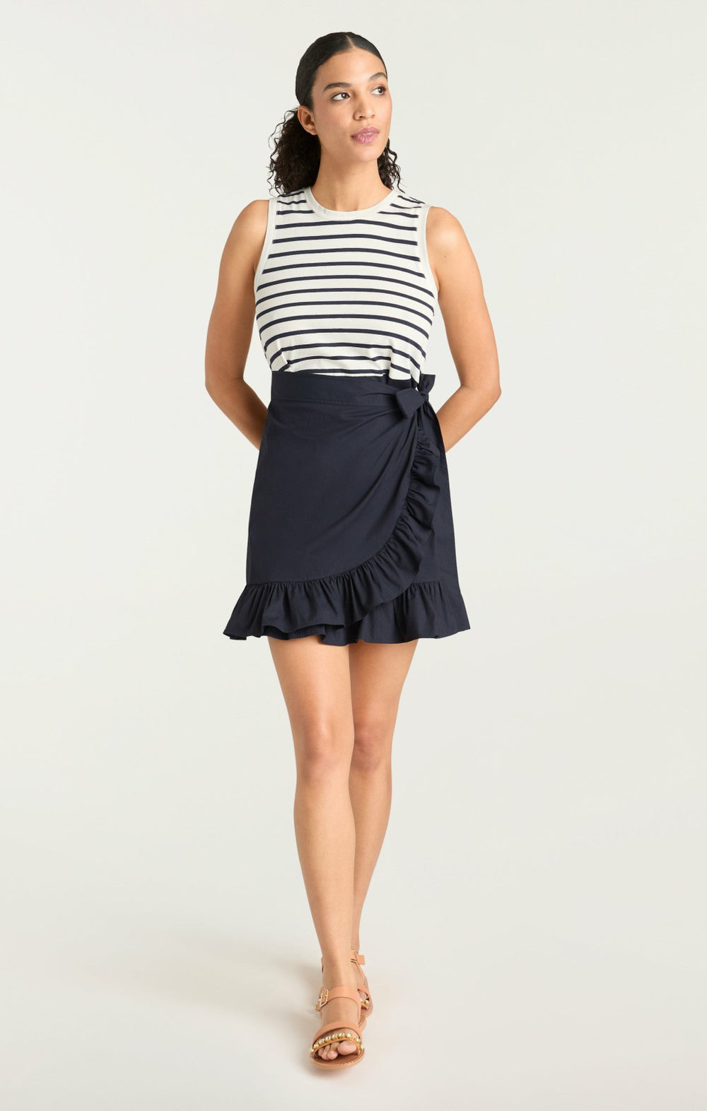Women Stripe Mahlia Dress Navy/Navy